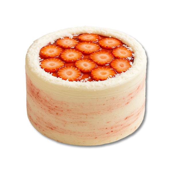 Strawberry Coconut keto cake, flourless and gluten free, 0 sugar added