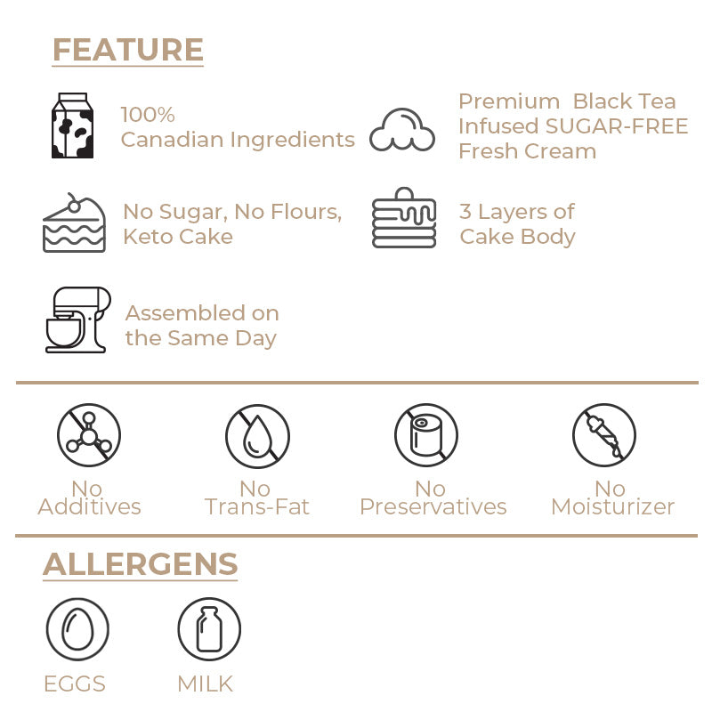 [Keto | 0 Sugar | Gluten Free] Tea Mist Mini Cake