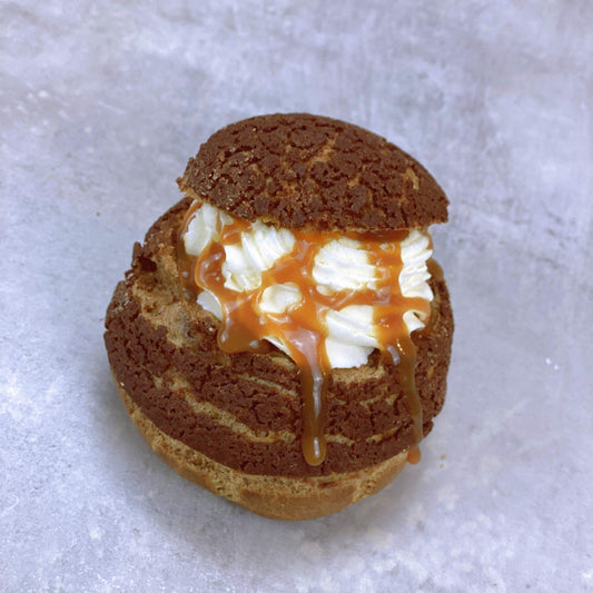 Salty Caramel Biscuits Choux (4 Pcs) - Cake - Dessert - Birthday - Event -The Place Toronto
