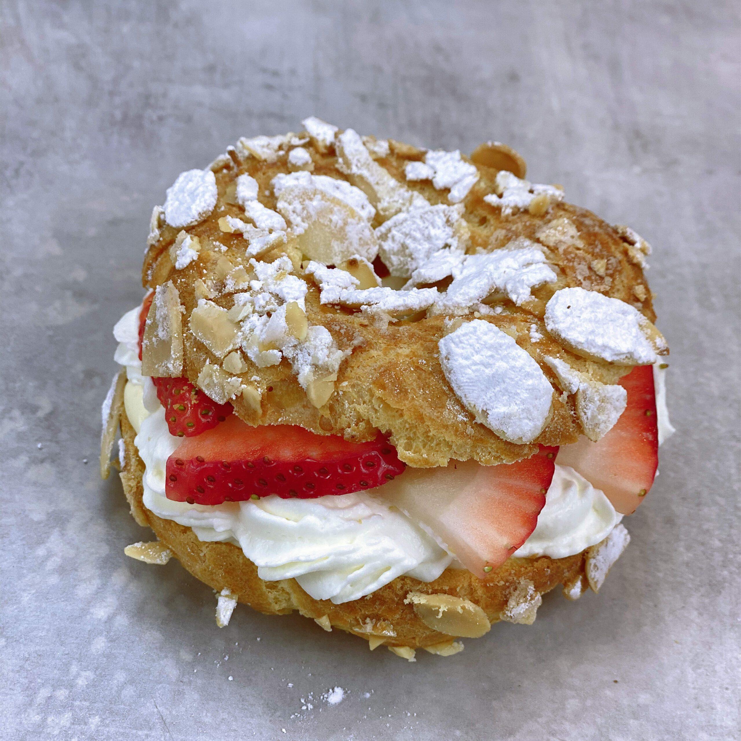 Strawberry Paris-Brest Choux (4 Pcs) - Cake - Dessert - Birthday - Event -The Place Toronto