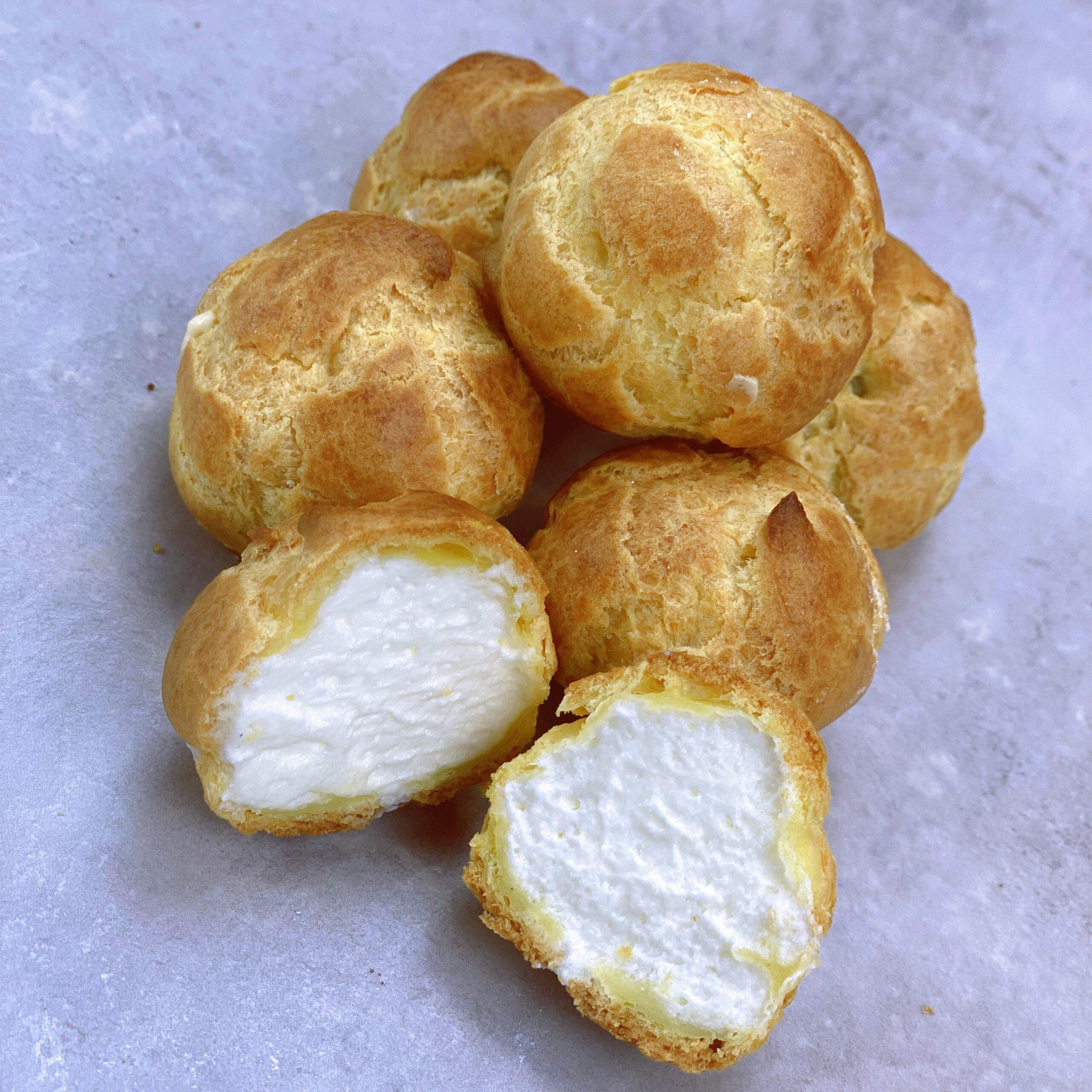 Vanilla Cream Bite-Size Choux (10 Pcs) - Cake - Dessert - Birthday - Event -The Place Toronto