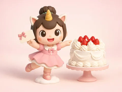 Creamie holding a gift card, Fresh cream cakes
