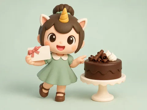Creamie holding a gift card, Keto cakes