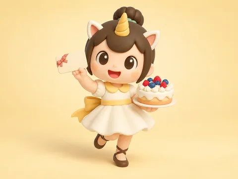 Creamie holding a gift card, 0 Sugar Added cakes